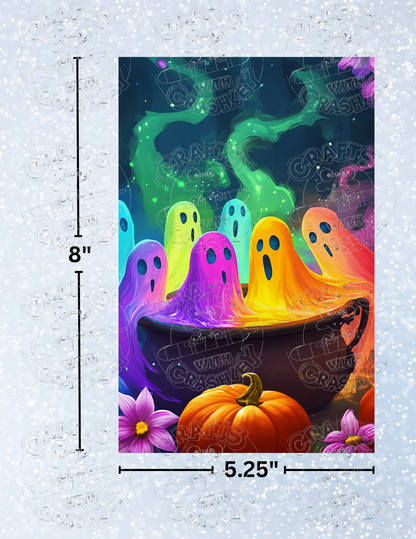 "Ghosty Soup" by ©Claudia McKinney Premium Decorative Release Papers for Diamond Painting