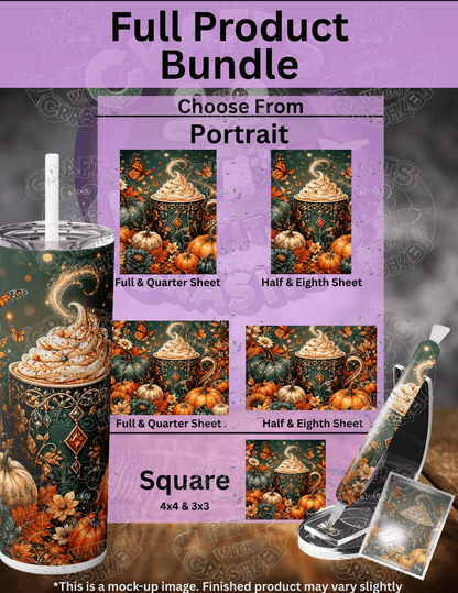 "Cozy Fall Latte" Premium Accessories for Diamond Painting