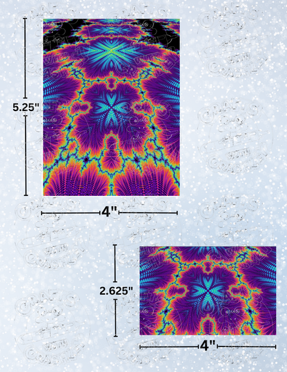 "Psychedelic Plane" by ©Becca Tindol Premium Decorative Release Papers for Diamond Painting