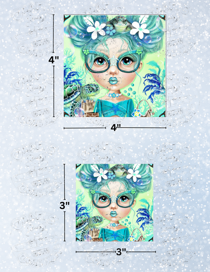 "Sea Turtle Sierra" by ©Sheena Pike Decorative Diamond Painting Release Papers