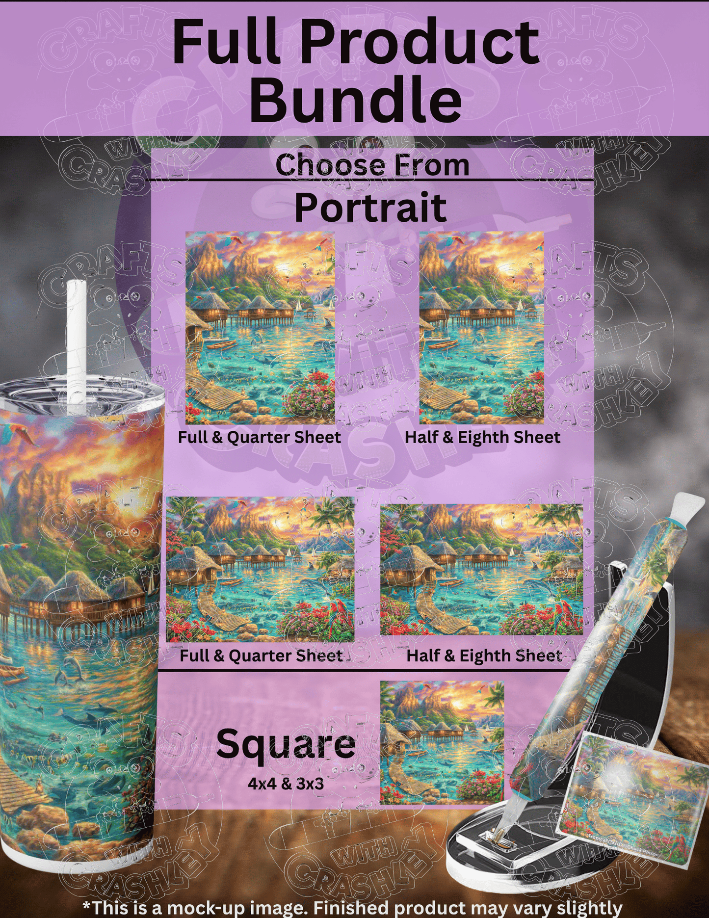 "Tropical Oasis" by ©Chuck Pinson Premium Accessories for Diamond Painting