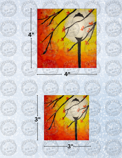 "Twilight Street Light" By Ginny Kollmeier Decorative Diamond Painting Release Papers