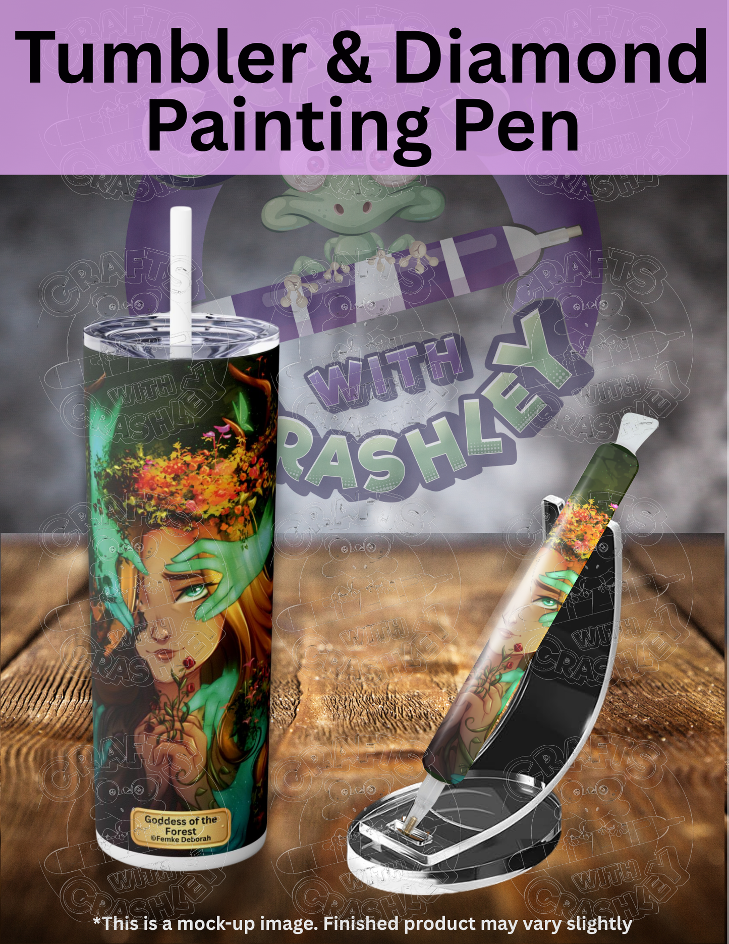 "Goddess of the Forest" by ©Femke Deborah Premium Accessories for Diamond Painting