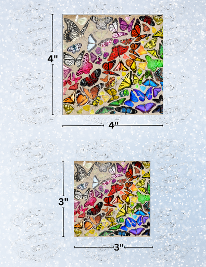 "Butterfly Pattern" By ©Anthony Christou Decorative Diamond Painting Release Papers