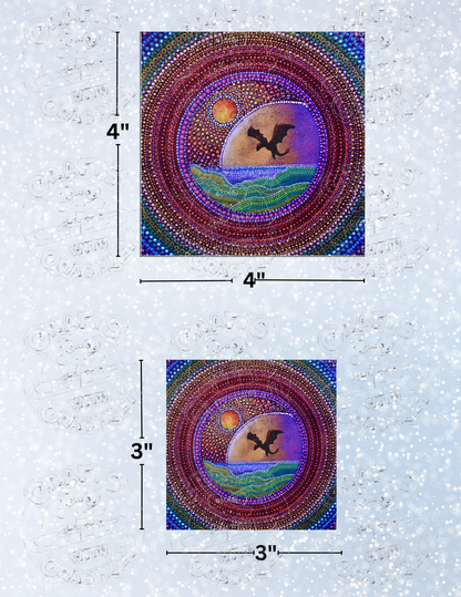 "Rainbow Flight" by ©Deborah Malcolm Decorative Diamond Painting Release Papers