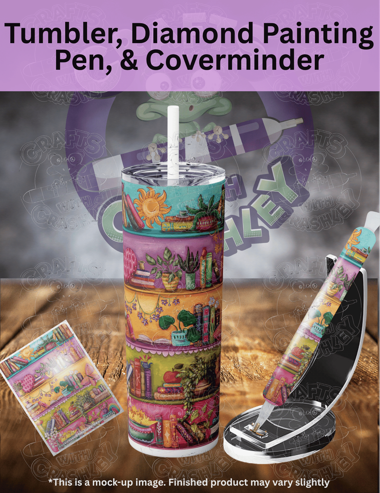 "Book Lover's Treasures" by ©Karii Creates Premium Accessories for Diamond Painting