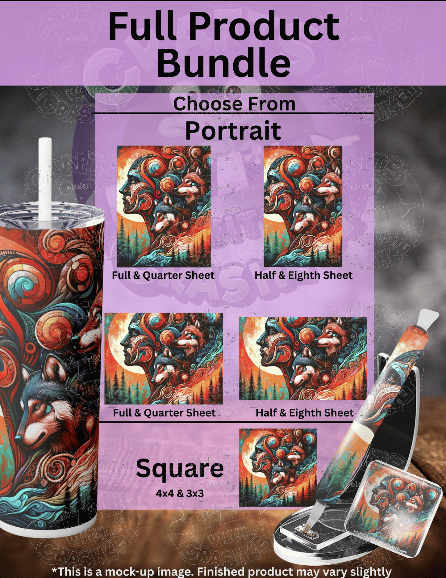 "Dreaming of Wolves" by ©Peggy Collins Premium Accessories for Diamond Painting