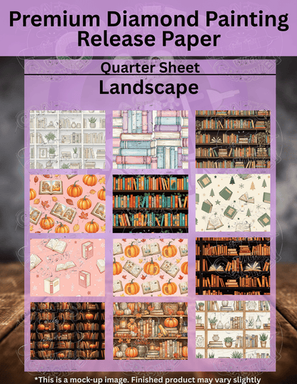 Autumn Library Combo Pack Premium Release Paper for Diamond Painting