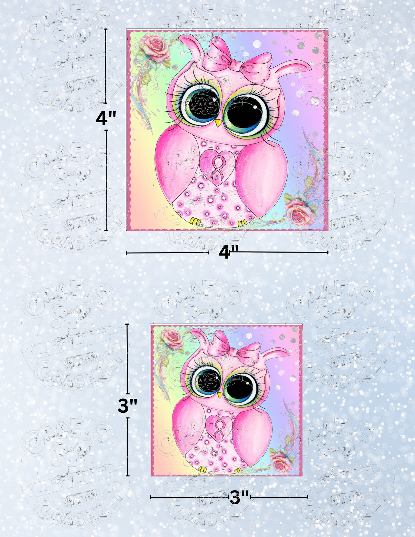 "Owl of Hope" by ©Sherri Baldy Premium Decorative Release Papers for Diamond Painting