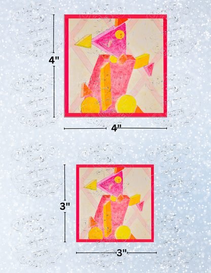 "Bear Geometric Abstract" by Kaleena Kollmeier Decorative Diamond Painting Release Papers