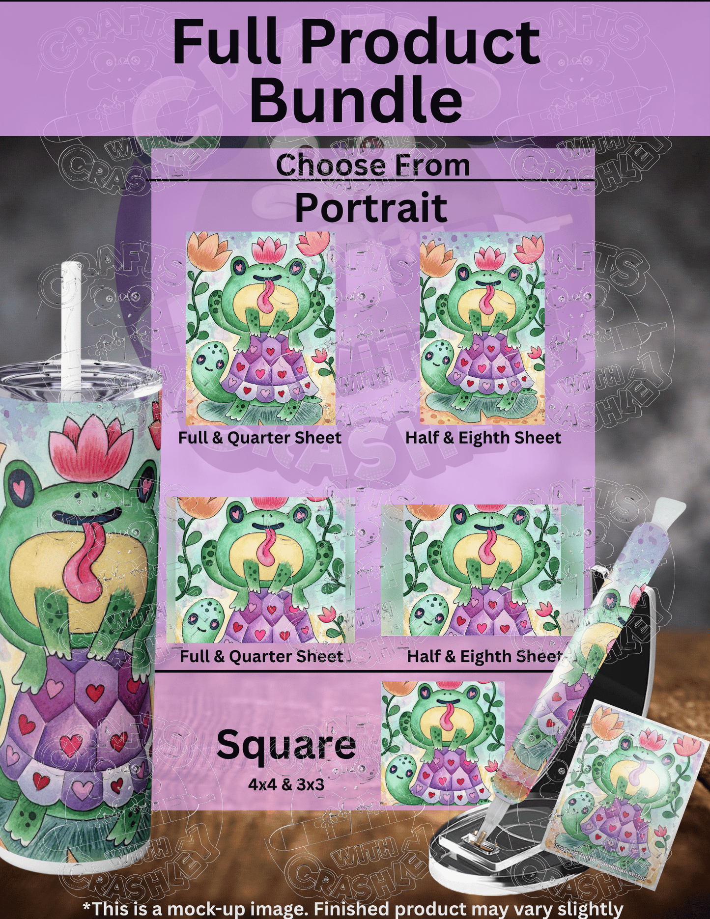 "Frog and Turtle" by ©Jeremiah Ketner Premium Accessories for Diamond Painting
