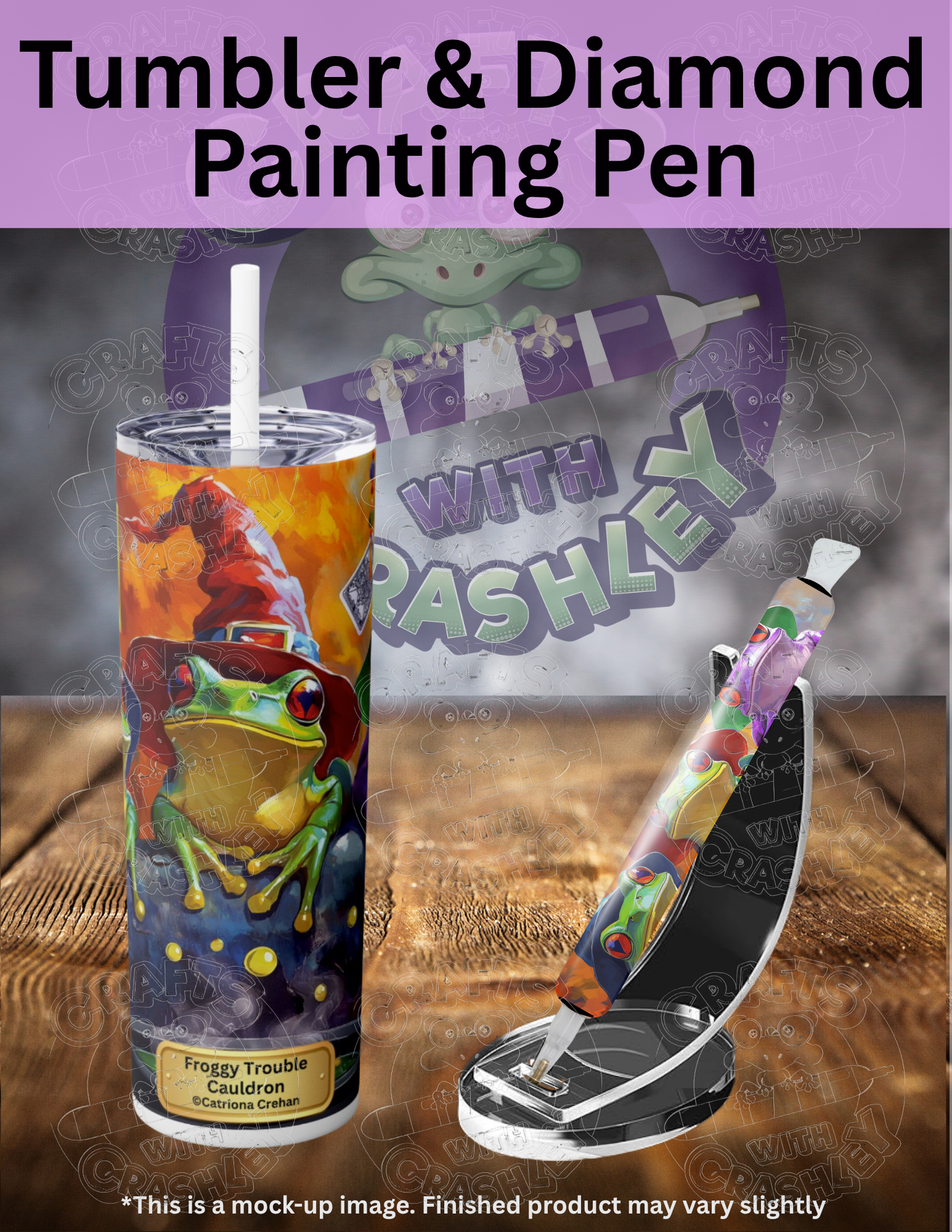 "Froggy Trouble Cauldron" by ©Catriona Crehan Premium Accessories for Diamond Painting