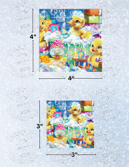 "Scrub a Dub Duckling" by ©Sheena Pike Premium Decorative Release Papers for Diamond Painting