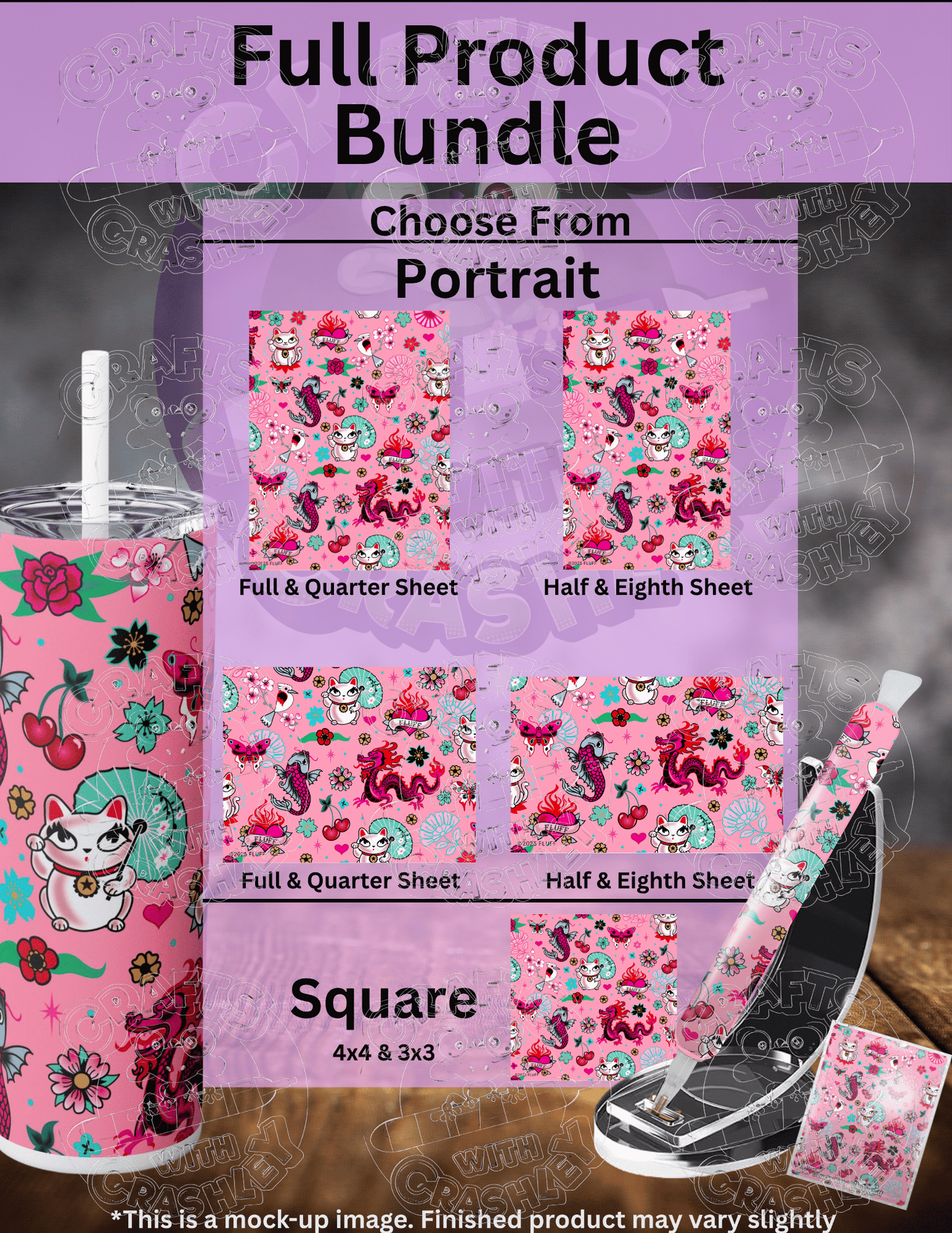 "Lucky Kitty" by ©Miss Fluff Premium Accessories for Diamond Painting