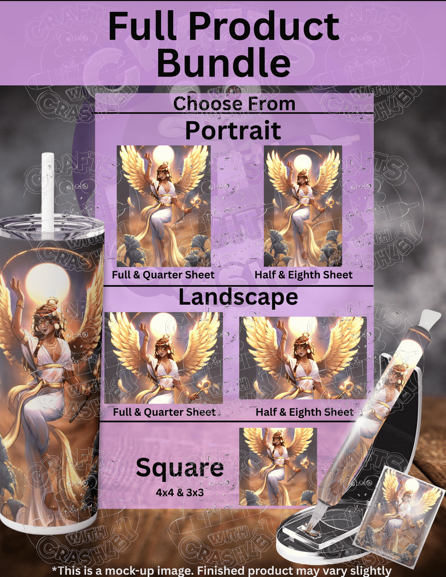 "Aset, Goddess of Magic and Healing" by ©ChrissaBug Premium Accessories for Diamond Painting