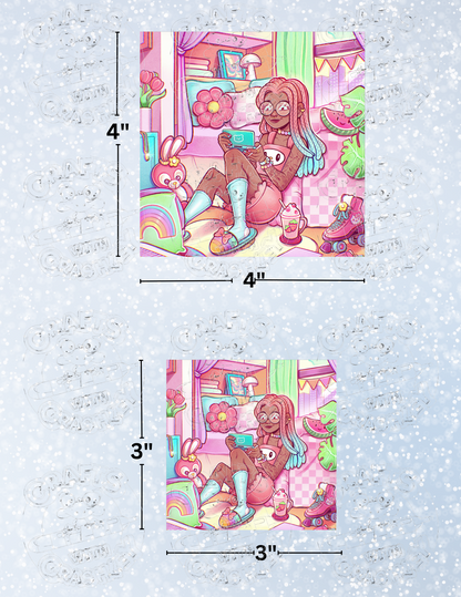 "Rainbow's Bedroom" by ©Mrs Butter D Decorative Diamond Painting Release Papers