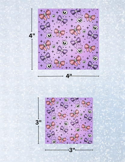 "Skulls N Bows" Decorative Diamond Painting Release Papers