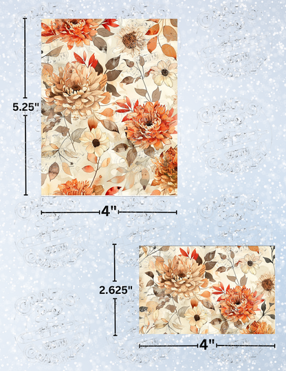 "Autumn Beauty" Premium Decorative Release Papers for Diamond Painting