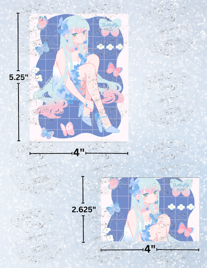 "Butterfly Mix" by ©Hiroko Hashimoto Premium Decorative Release Papers for Diamond Painting