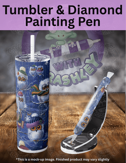 "Night Owls with Hats" by ©Janet Stever Premium Accessories for Diamond Painting