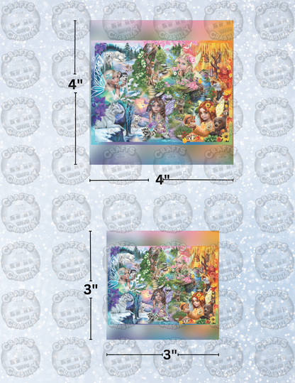 "A Season of Fairies" by ©Sheena Pike Decorative Diamond Painting Release Papers