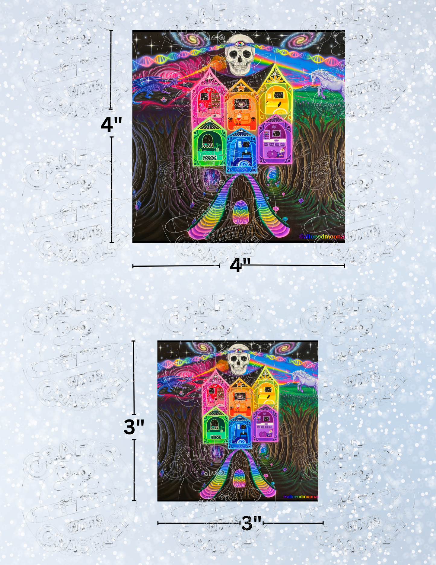 "Devine Imagination" by Becca Tindol Decorative Diamond Painting Release Papers