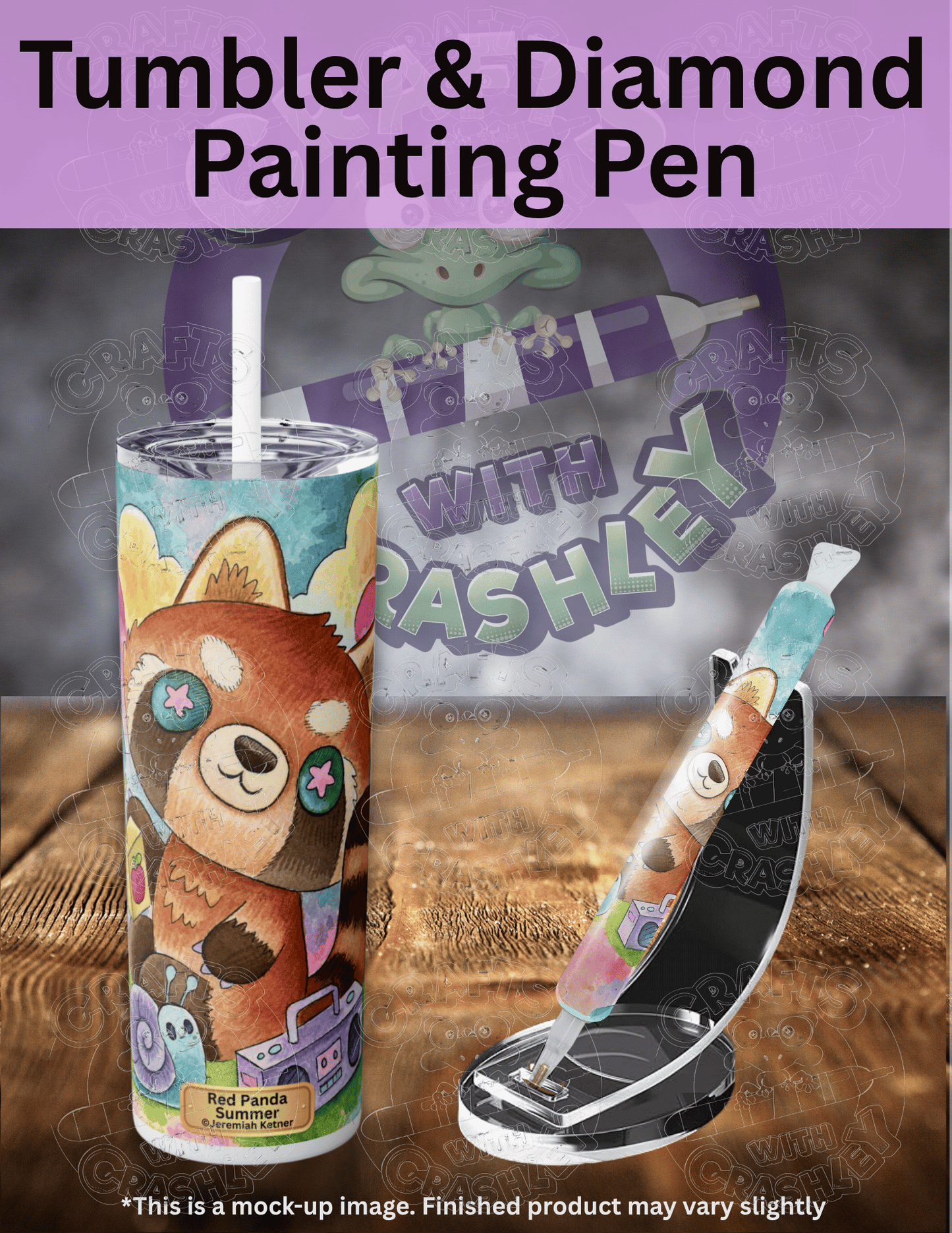 "Red Panda Summer" by ©Jeremiah Ketner Premium Accessories for Diamond Painting