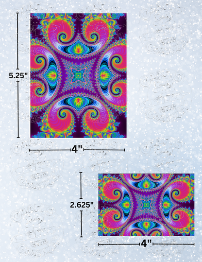 "Bold Kaleidoscope" by ©Becca Tindol Premium Decorative Release Papers for Diamond Painting