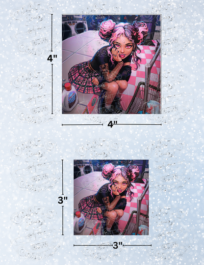 "Midnight Laundromat" By ©Ivy Dolamore Decorative Diamond Painting Release Papers