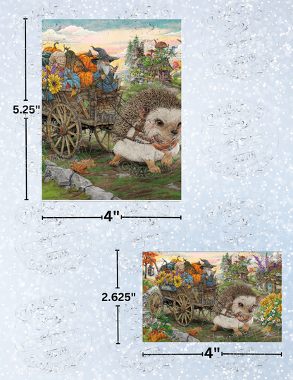 "To Market We Go, Harvest in Tow" by ©Cheryl Baker Premium Decorative Release Papers for Diamond Painting