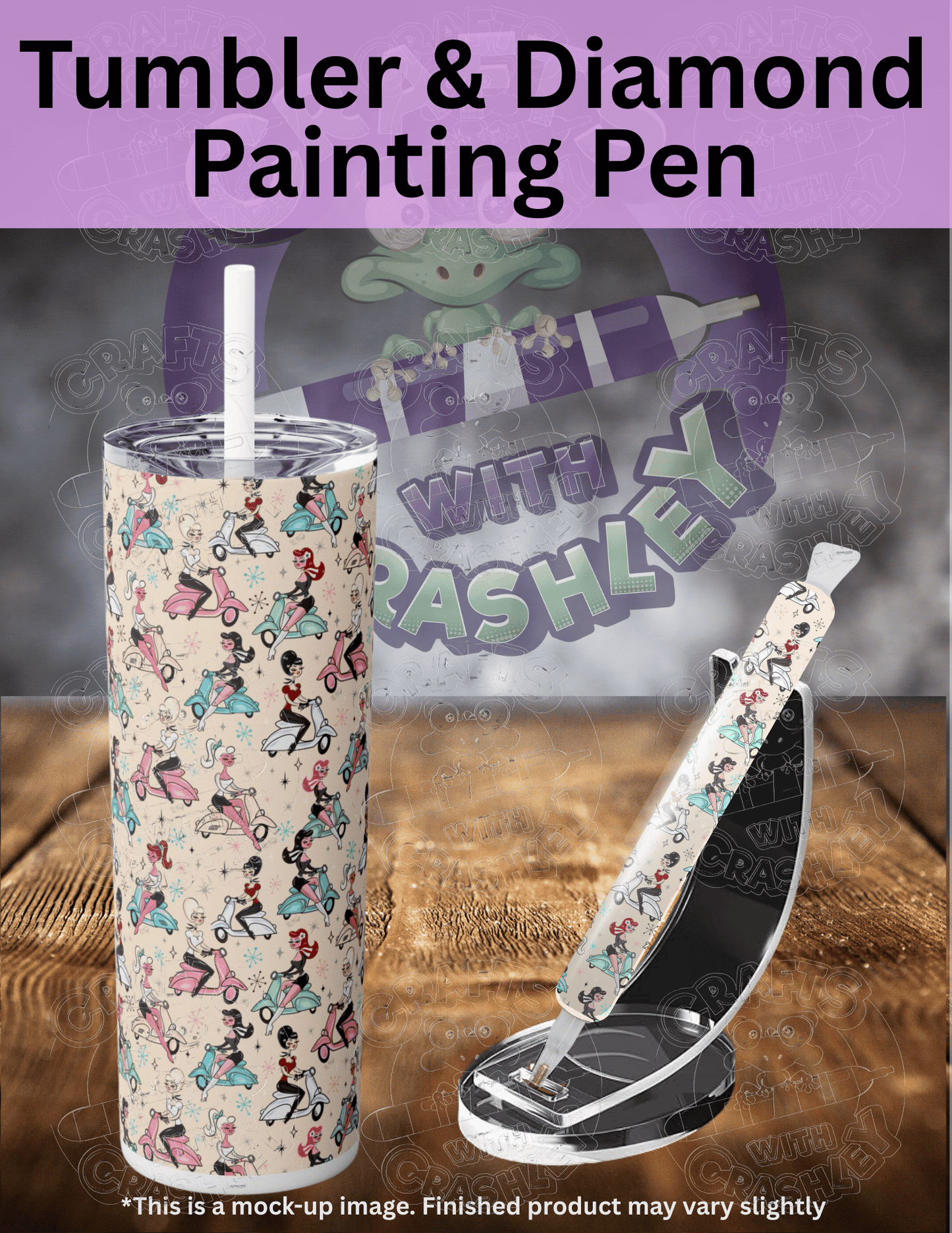 "Scooter Girls" by ©Miss Fluff Premium Accessories for Diamond Painting