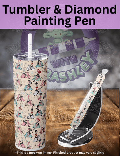 "Scooter Girls" by ©Miss Fluff Premium Accessories for Diamond Painting