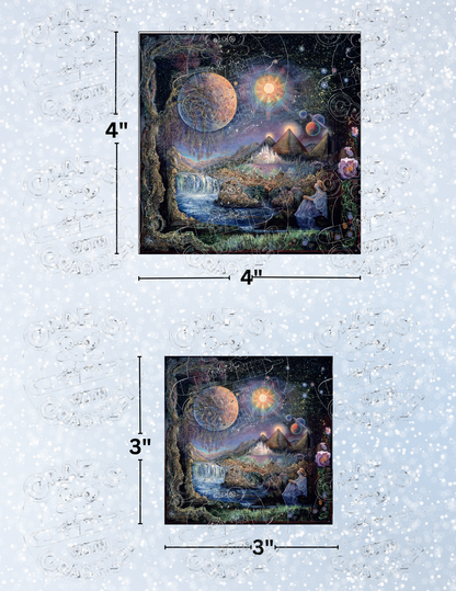 "Doorway to the Stars" by ©Josephine Wall Decorative Diamond Painting Release Papers