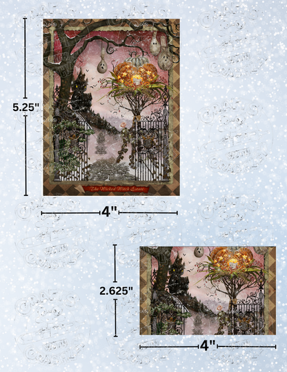 "The Wicked Witch Estate" by ©Cheryl Baker Premium Decorative Release Papers for Diamond Painting