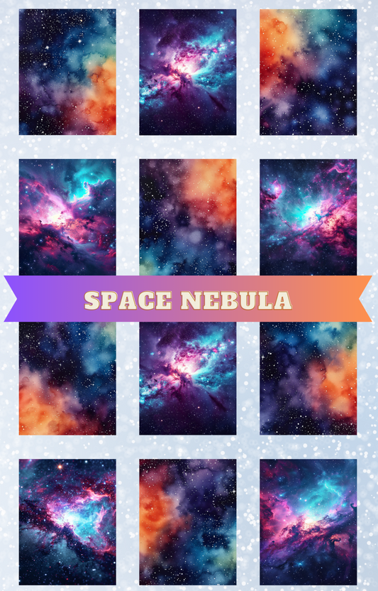 "Space Nebula" Premium Diamond Painting Release Papers