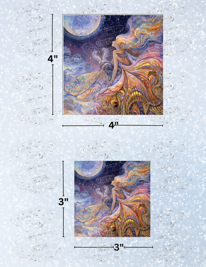 "Fly Me to the Moon" by ©Josephine Wall Decorative Diamond Painting Release Papers