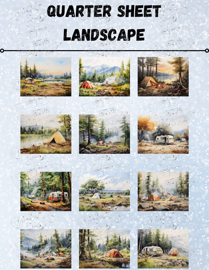 "Camping with the Beaver" Decorative Diamond Painting Release Papers