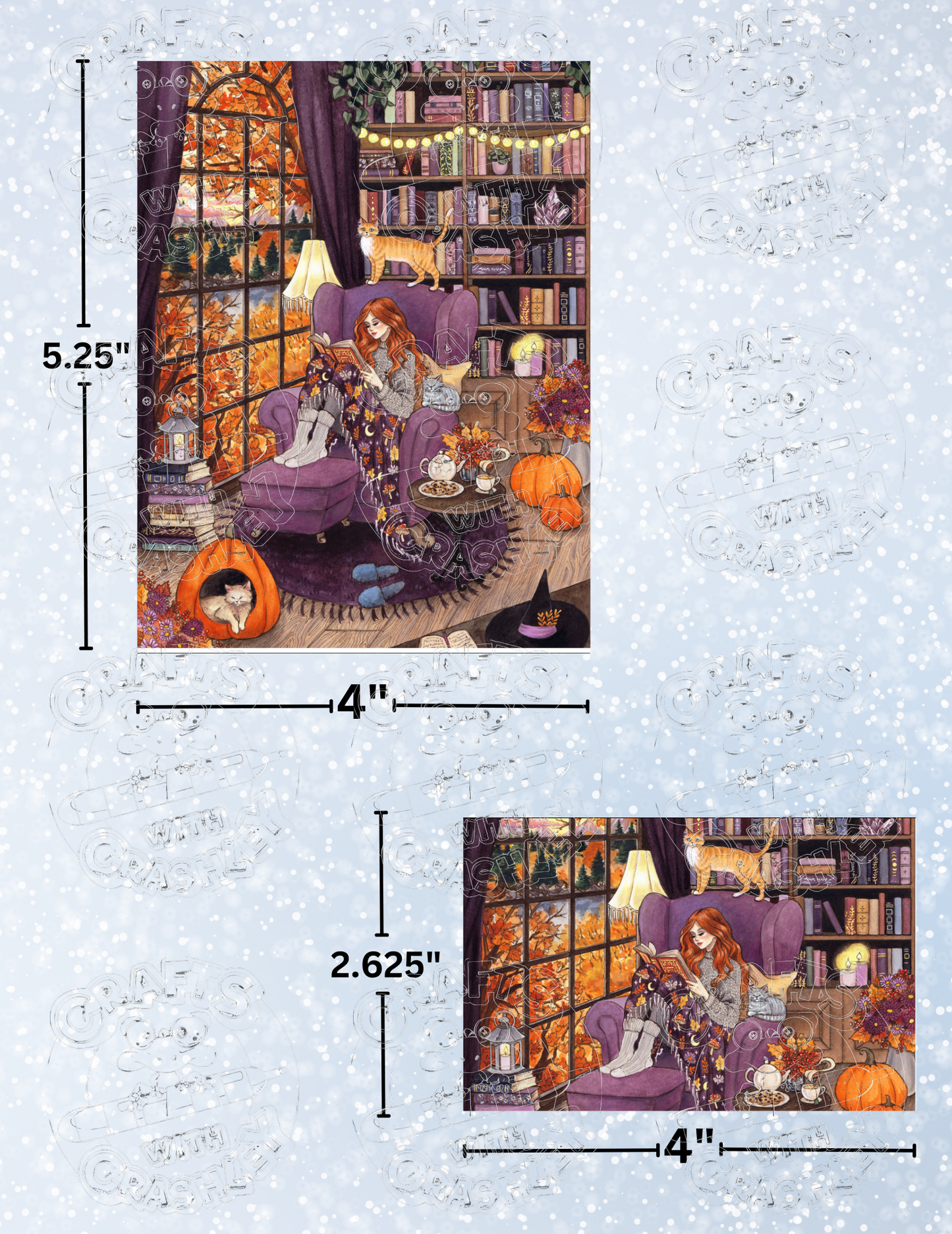 "Cozy Autumn" by ©Aria Illustration Premium Decorative Release Papers for Diamond Painting