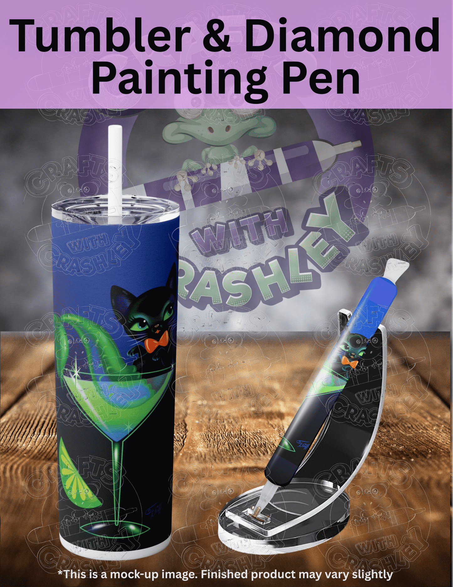 "Merkitty Kitty Martini" by ©Miss Fluff Premium Accessories for Diamond Painting