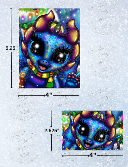 "Christmas Dragon" by ©Emma Casey Premium Decorative Release Papers for Diamond Painting