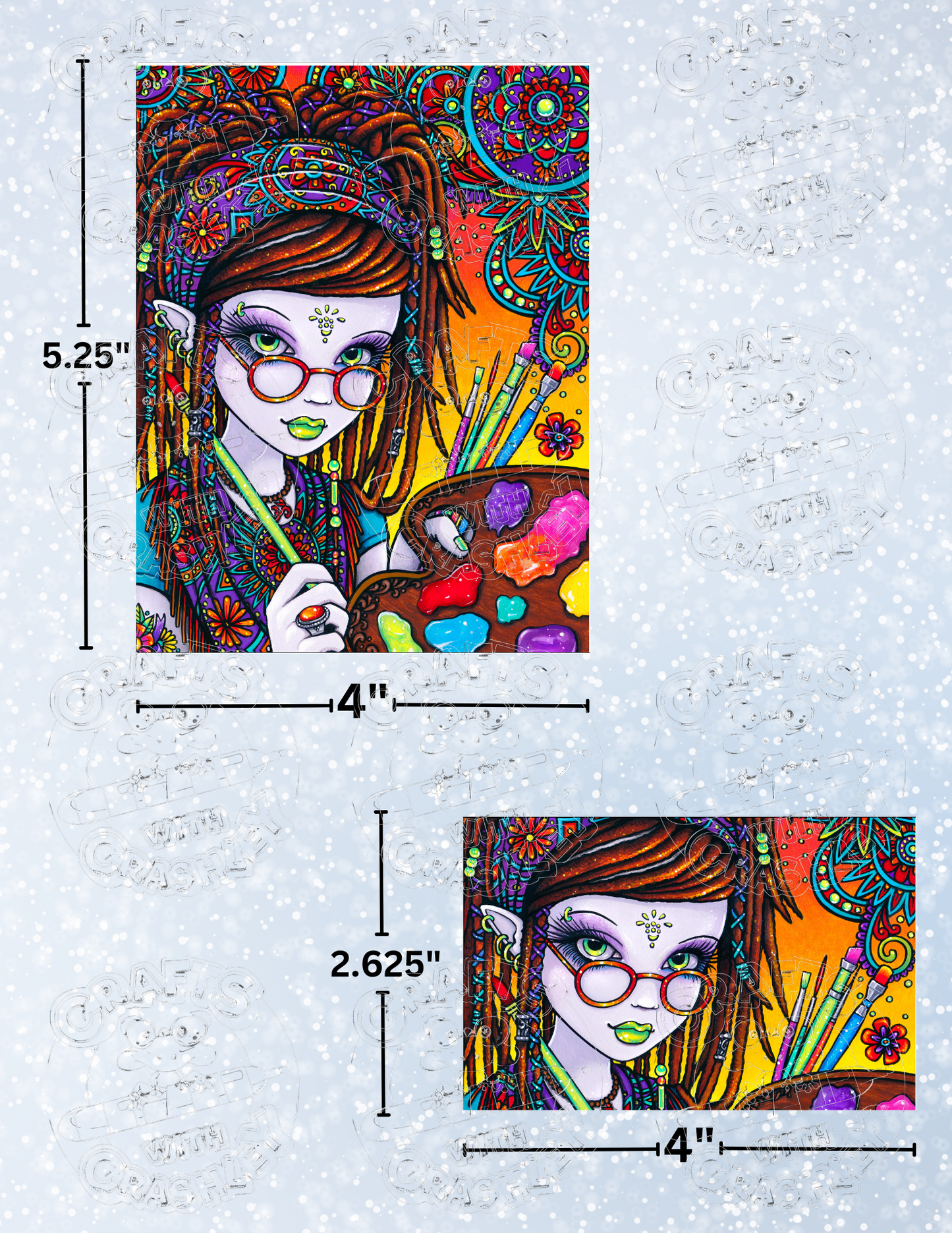 "Dreamer" by ©Myka Jelina Premium Decorative Release Papers for Diamond Painting