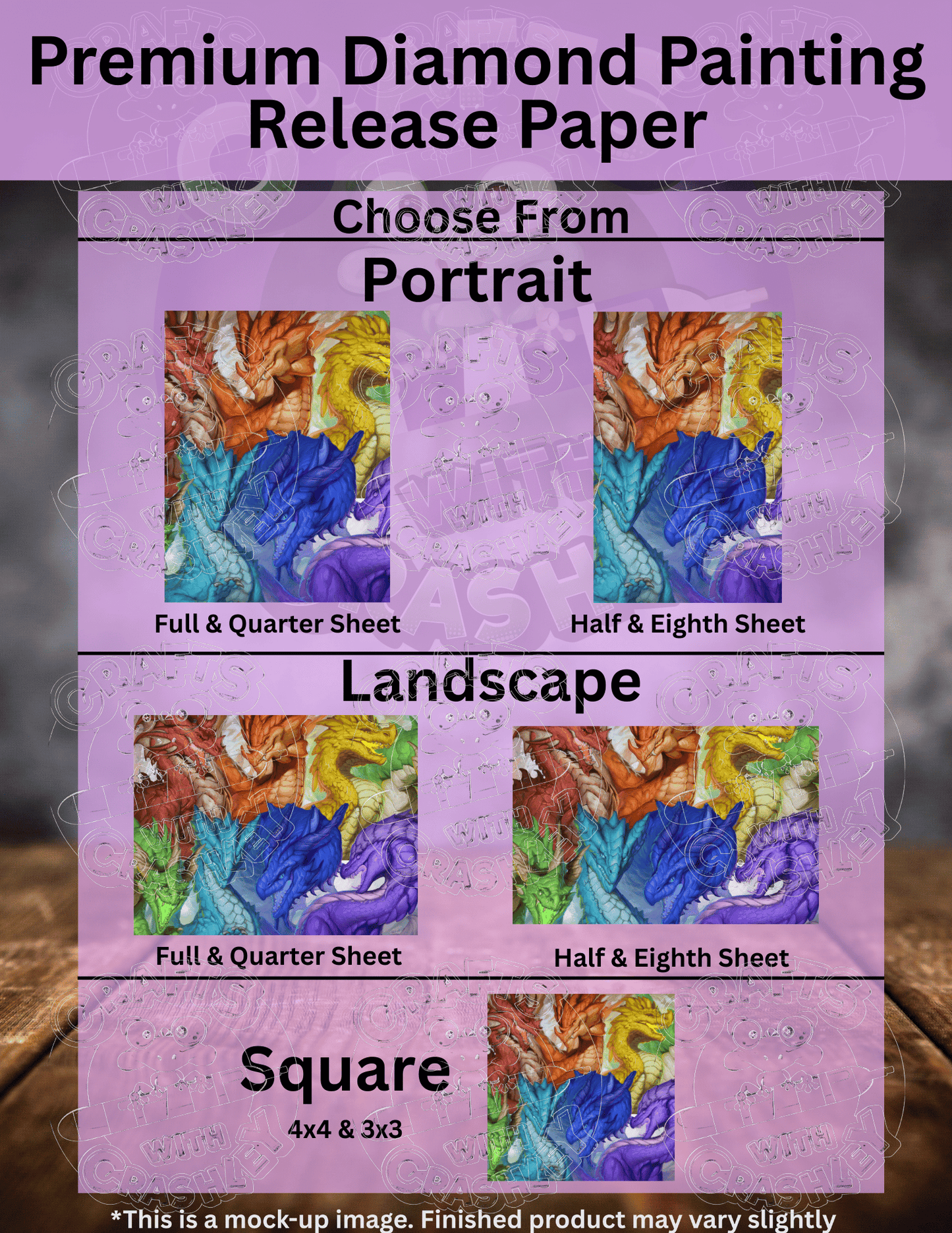 "Spectrum of Dragons" by ©Christina "SixthLeafClover" Yen Premium Accessories for Diamond Painting