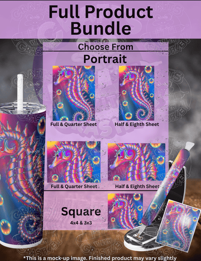 "Rainbow Seahorse" by ©Emma Casey Premium Accessories for Diamond Painting
