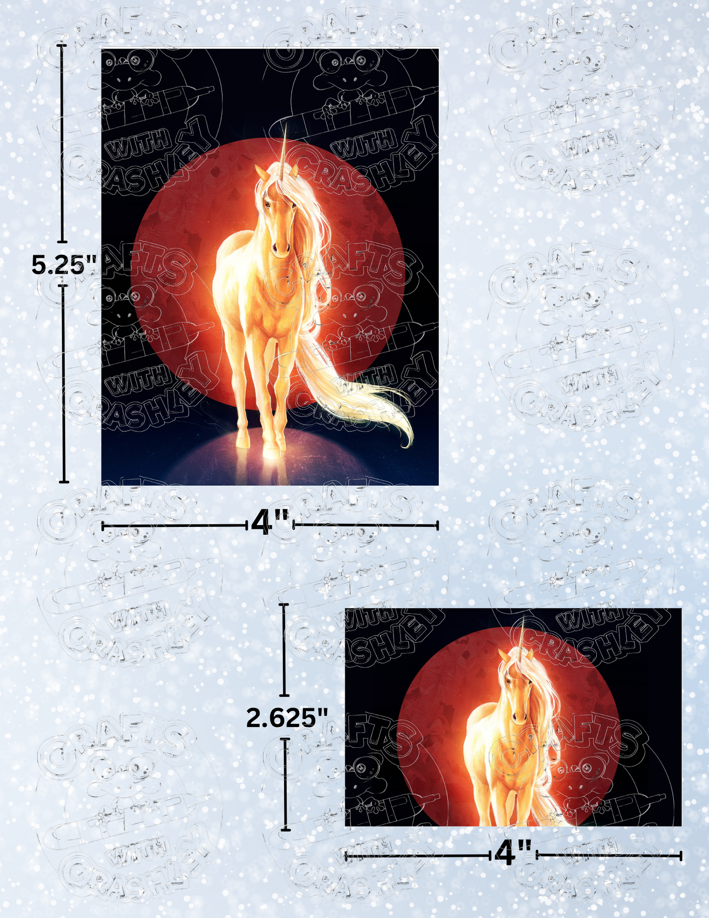 "The Last Unicorn" by ©JoJoes Art Premium Decorative Release Papers for Diamond Painting