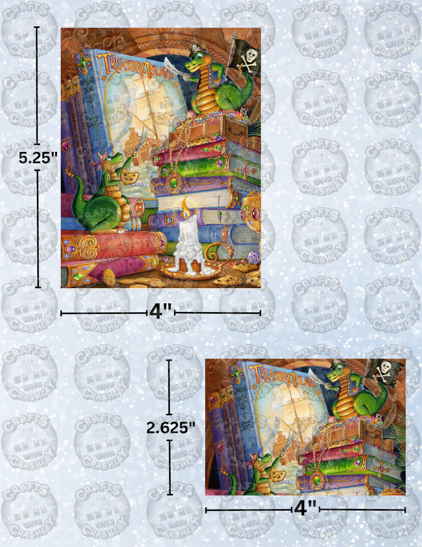 "Treasure Quest" By ©Randal Spangler Decorative Diamond Painting Release Papers