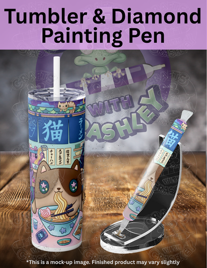 "Neko Ramen" by ©Jeremiah Ketner Premium Accessories for Diamond Painting