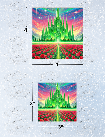 "Emerald Castle" by ©Cocomarshmallow Decorative Diamond Painting Release Papers