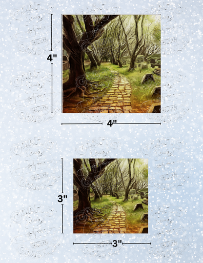 "Forest Path" By ©Anthony Christou Decorative Diamond Painting Release Papers
