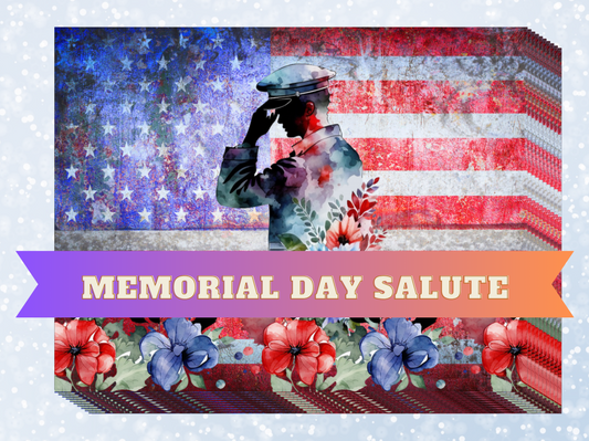 "Memorial Day Salute" Decorative Diamond Painting Release Papers