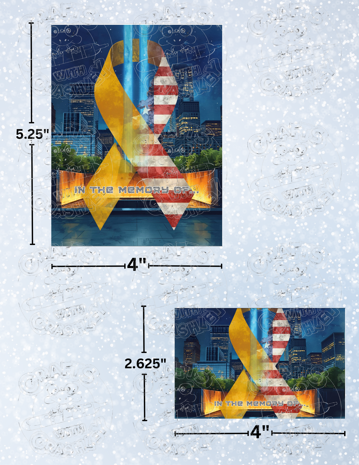 "In the Memory Of..." Premium Decorative Release Papers for Diamond Painting